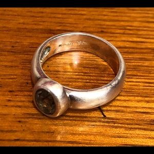 BOMA Silver Ring Faceted Stone